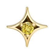 Sparkle 14k Gold with Gemstone Threadless End