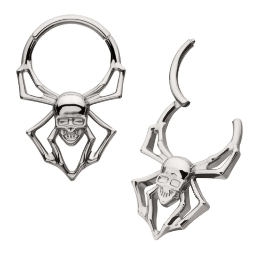Titanium Spider Skull Clicker