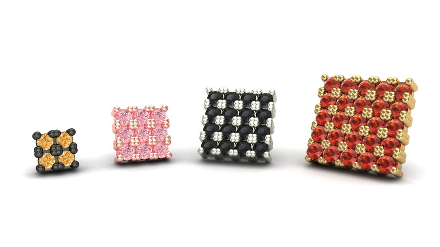 Square with Gemstone