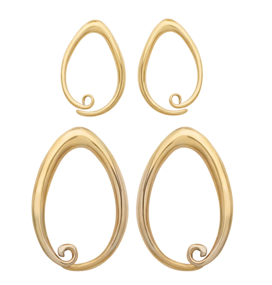 Solid Brass Teardrop Coils