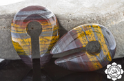 Stone Keyhole Weight Pair