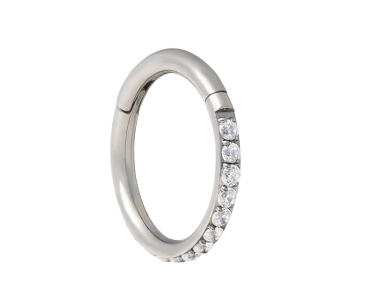 Front Facing Clear CZ Clicker