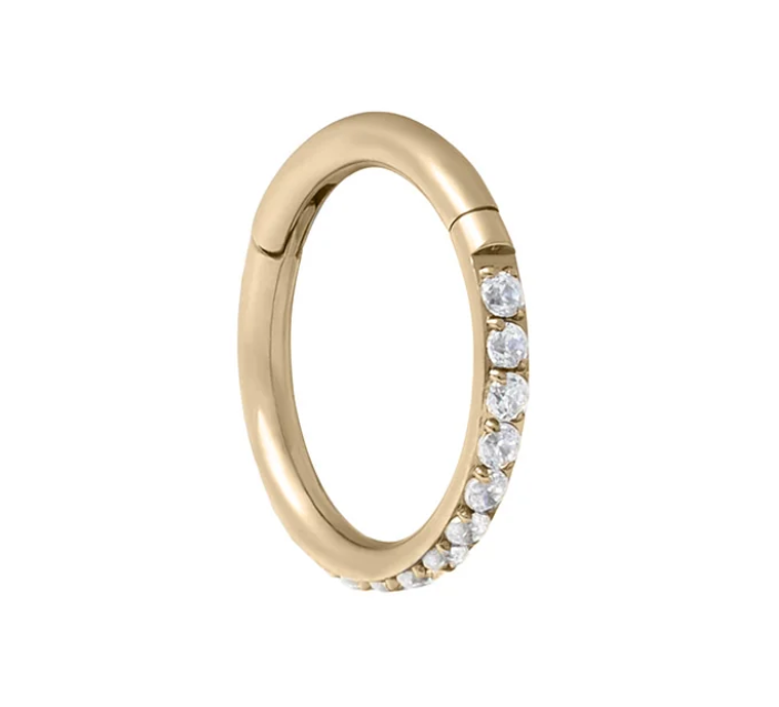 Front Facing Clear CZ Clicker