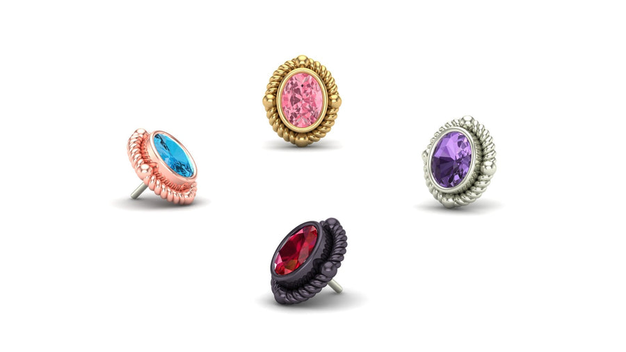 Twisted Oval Bezel