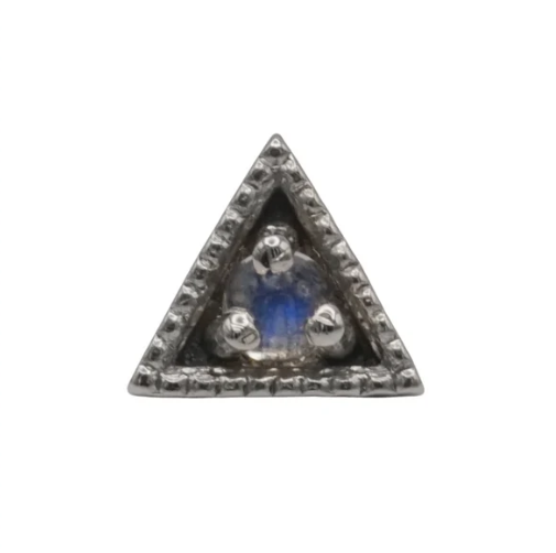Vault 14k Gold Tiny Square with Moonstone