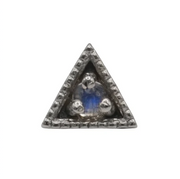 Vault 14k Gold Tiny Square with Moonstone