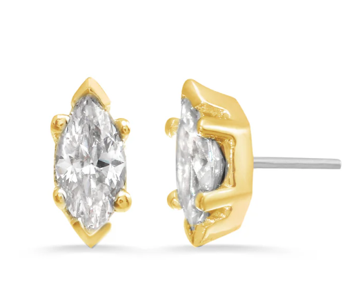 6 Prong Marquise Gold Top