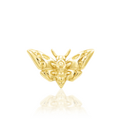 Deaths-head Moth 14k Gold Threadless Top