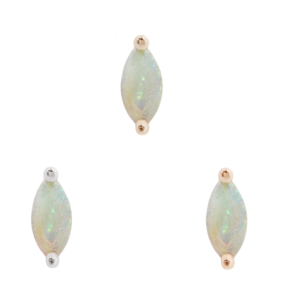 Zuri 14k Gold Threadless End
